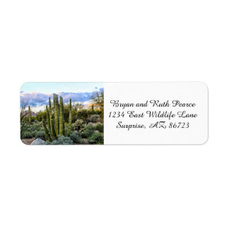 Scottsdale Succulent Sunset Return Address Label