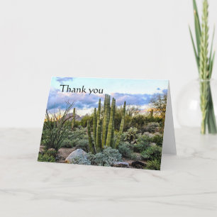 Scottsdale Succulent Sunset thank you Card
