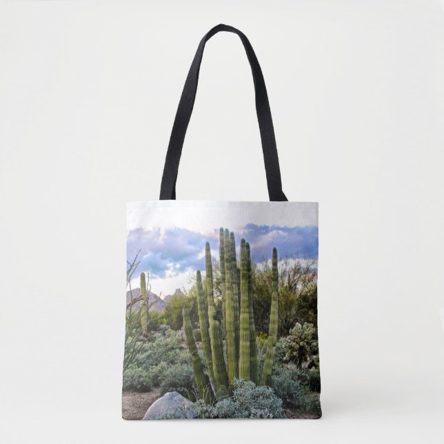 Scottsdale Succulent Sunset Tote Bag (Front)
