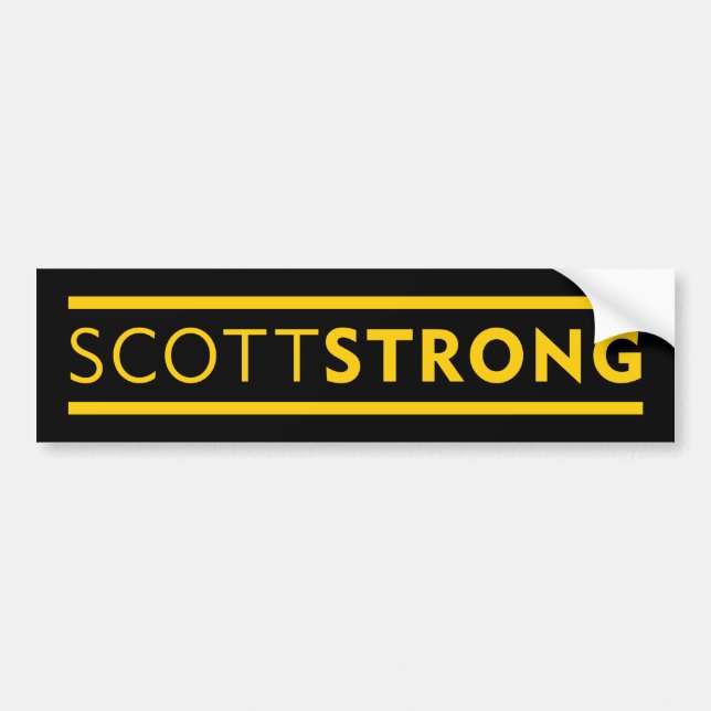 SCOTTSTRONG BUMPERSTICKER BUMPER STICKER (Front)