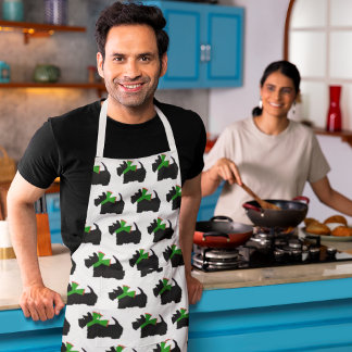 Scotty Dog and Tartan Merry Christmas Apron