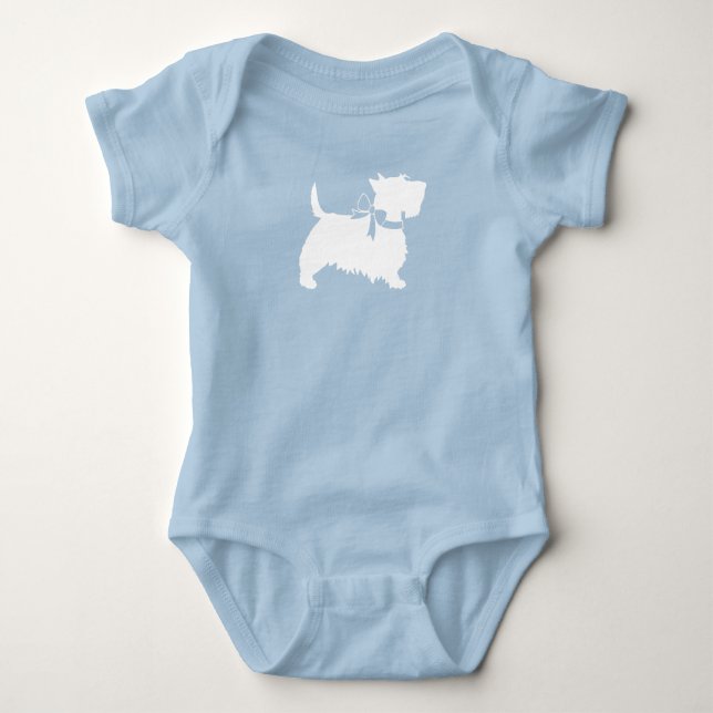 Scotty dog Baby Shower Bodysuit (Front)