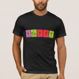 Scotty periodic table name shirt