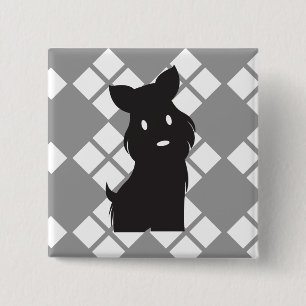 Scotty Valentine Rebel Scotty 15 Cm Square Badge