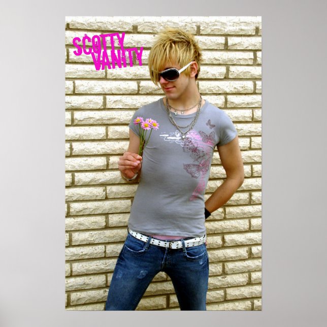 Scotty Vanity Flower Poster (Front)