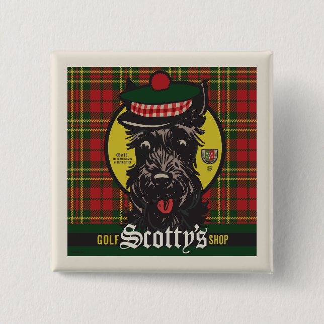 Scotty's Golf Shop 15 Cm Square Badge (Front)