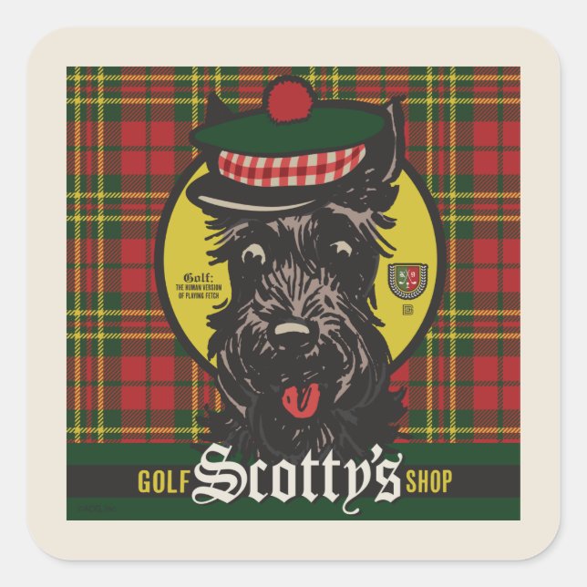 Scotty's Golf Shop Square Sticker (Front)