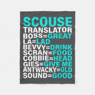Scouse Accent Translator Funny Liverol Fleece Blanket