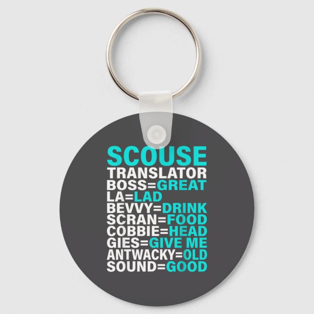 Scouse Accent Translator Funny Liverol  Key Ring (Front)