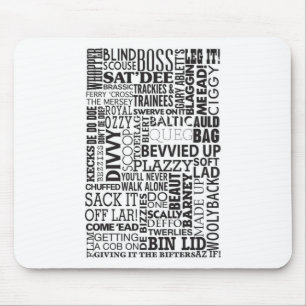 Scouse Words & Phrases Mouse Pad