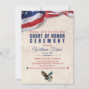 Scout Achievement Ceremony Invitation