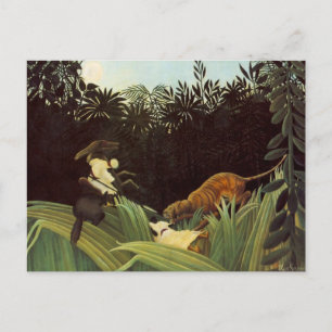 Scout Attacked By A Tiger Postcard