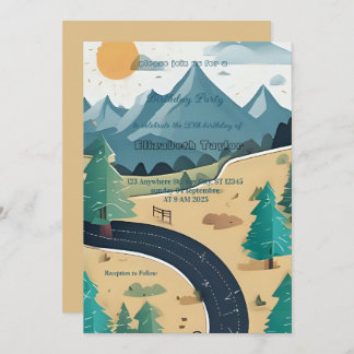 scout Camping party birthday invitation