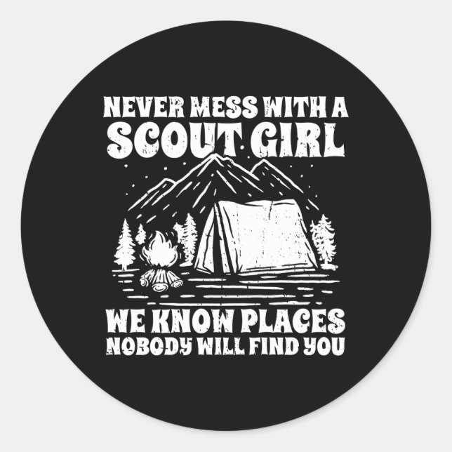 Scout Classic Round Sticker (Front)