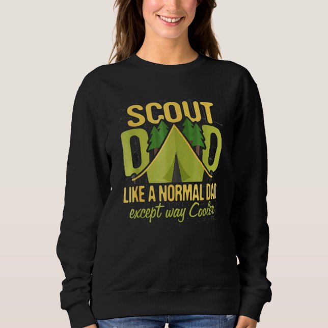 Scout Dad Cub Leader Boy Camping Scouting Troop Sweatshirt (Front)