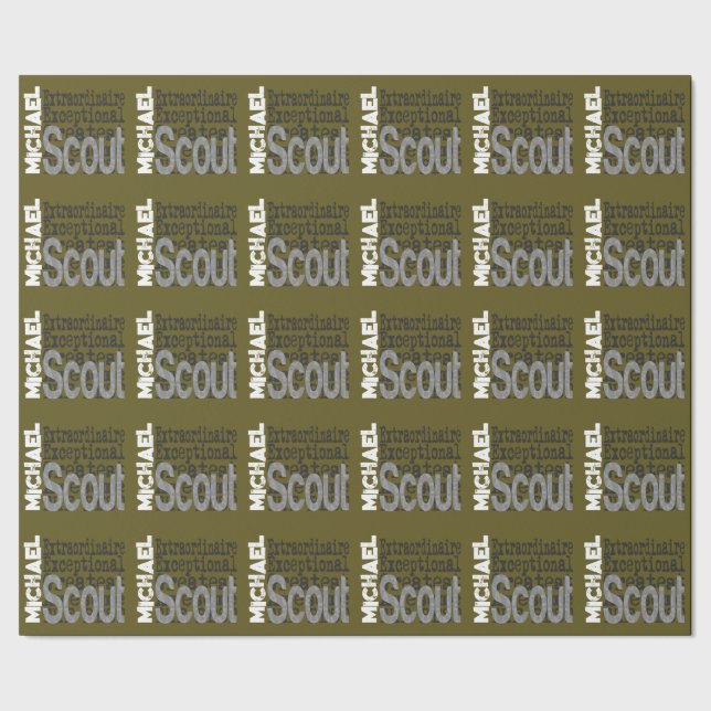 Scout Extraordinaire CUSTOM Wrapping Paper (Seam)