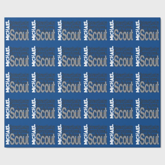 Scout Extraordinaire CUSTOM Wrapping Paper (Seam)