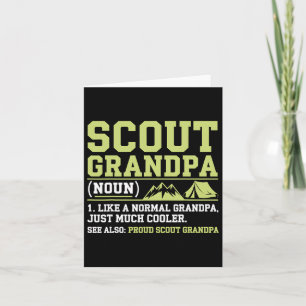 Scout Grandpa Funny Camping Hiking Mountain Gift Card