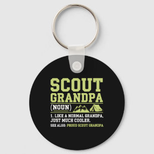 Scout Grandpa Funny Camping Hiking Mountain Gift Key Ring