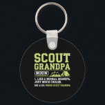 Scout Grandpa Funny Camping Hiking Mountain Gift  Key Ring<br><div class="desc">Scout Grandpa Funny Camping Hiking Mountain Gift</div>