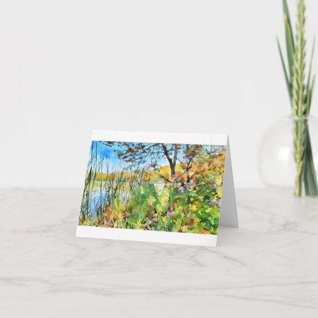 Scout Lake, Wisconsin, Beautiful note card   (Front)