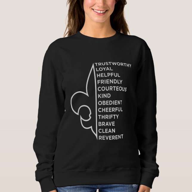 Scout Law Scouting Novelty Sweatshirt (Front)