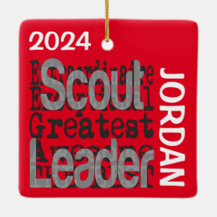 Scout Leader Extraordinaire CUSTOM Ceramic Ornament