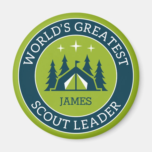 Scout Leader Personalized Magnet (Front)