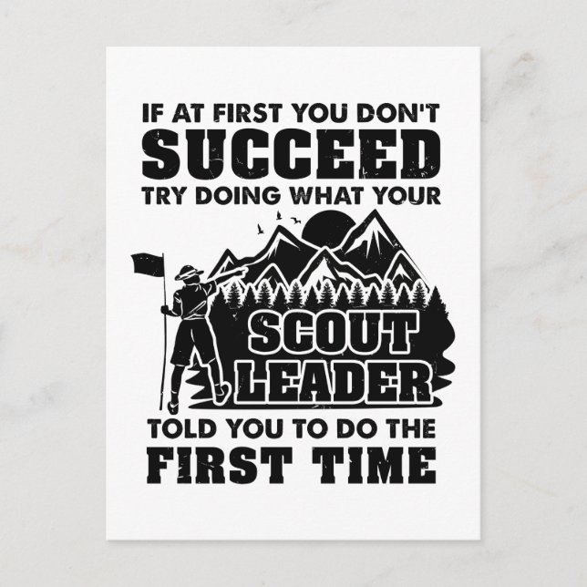 Scout Leader Postcard (Front)