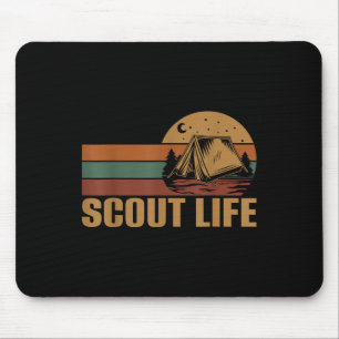 Scout Life Camping Leader Hiking Outdoor Scouting Mouse Pad