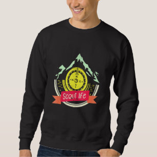 Scout Life Hiking Mountain Adventure Buddies Campi Sweatshirt