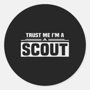 Scout Life Pun Camping Leader Hiking Outdoor Scout Classic Round Sticker