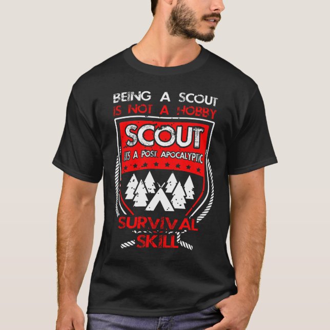 Scout Not A Hobby Funny Boy Scout Tee Scout T-Shir (Front)