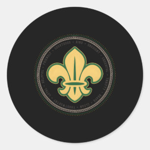 Scout Oath And Law Scout Member And Classic Round Sticker