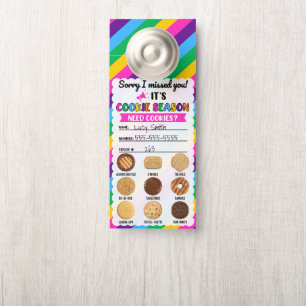 Scout Striped Cookies Door Hanger