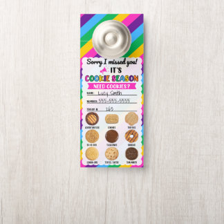 Scout Striped Cookies Door Hanger