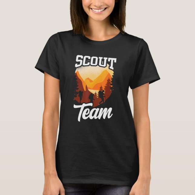 Scout Team Hiking Scouts Outdoor Scouting T-Shirt (Front)