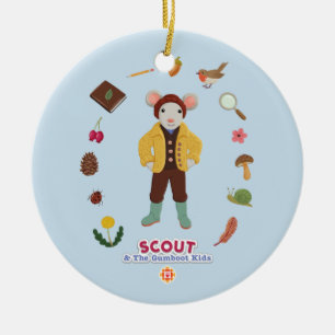Scout & The Gumboot Kids Ceramic Ornament