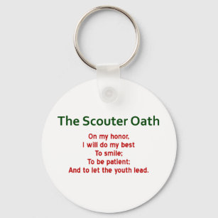 Scouter Oath Keychain (Spoof on the Scout Oath)