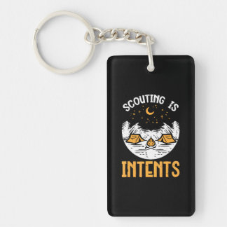 Scouting Is Intents Camping Funny Camper Boys Key Ring