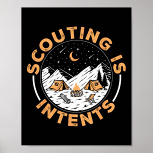 Scouting Is Intents Scout Funny Camping 1 Poster