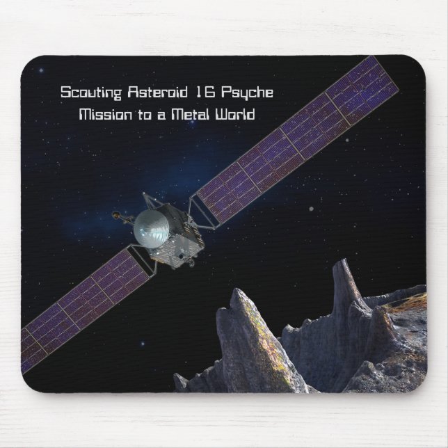Scouting Mission to Asteroid 16 Psyche Mouse Pad (Front)