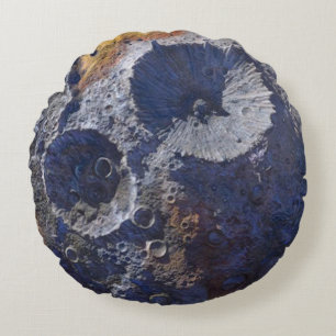 Scouting Mission to Asteroid 16 Psyche Round Cushion