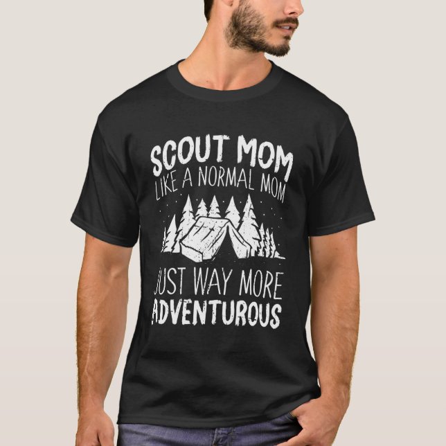 Scouting Mum Nature Wilderness Uniform Scout T-Shirt (Front)