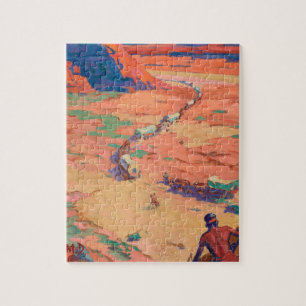 Scouting the Intruders by Maynard Dixon Jigsaw Puzzle