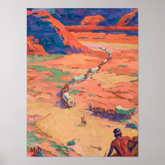 Scouting the Intruders by Maynard Dixon Poster (Front)