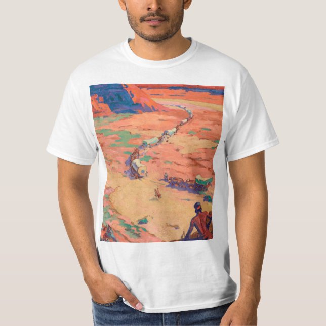 Scouting the Intruders by Maynard Dixon T-Shirt (Front)