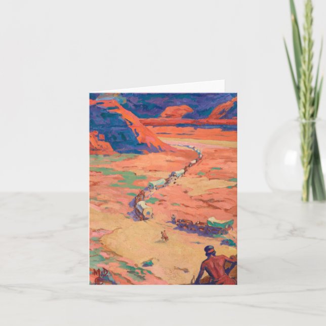 Scouting the Intruders by Maynard Dixon Thank You Card (Front)