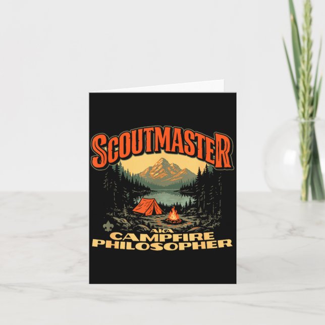 Scoutmaster_ Campfire Philosopher Funny Scouting Card (Front)