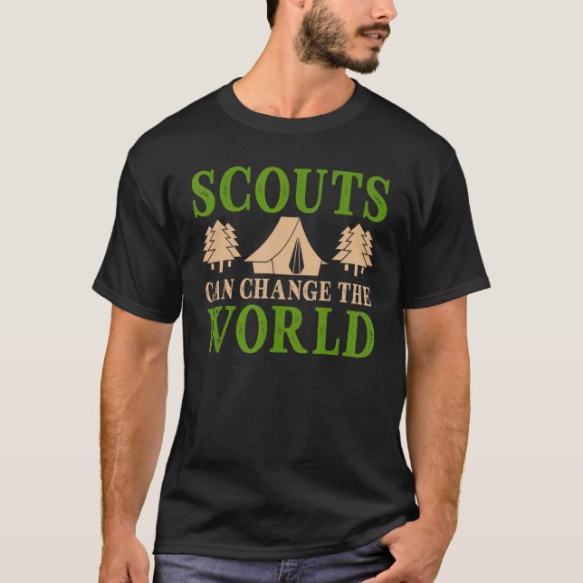 Scouts Can Change The World    Scouting T-Shirt (Front)